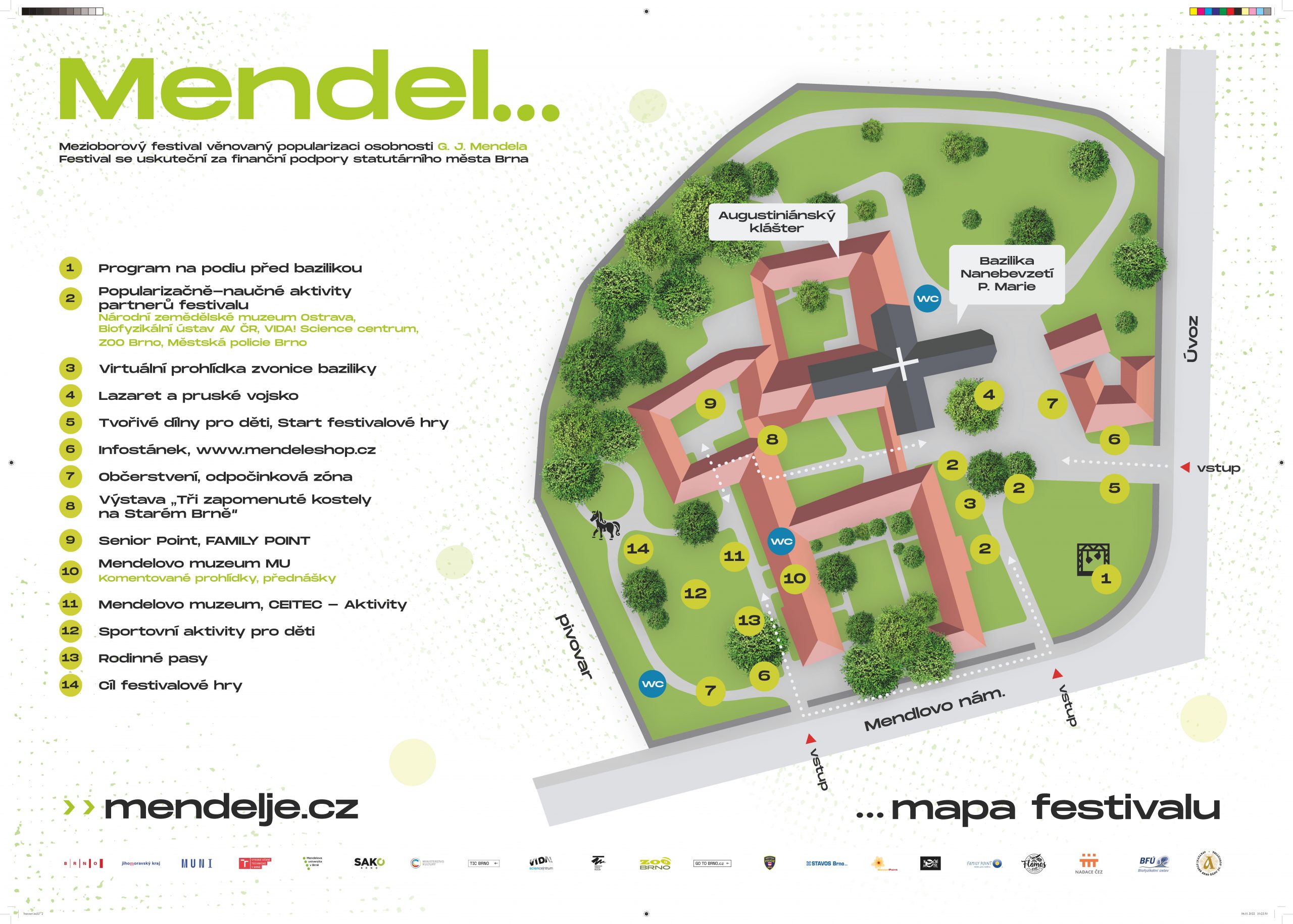 Grafické práce projektu Mendel