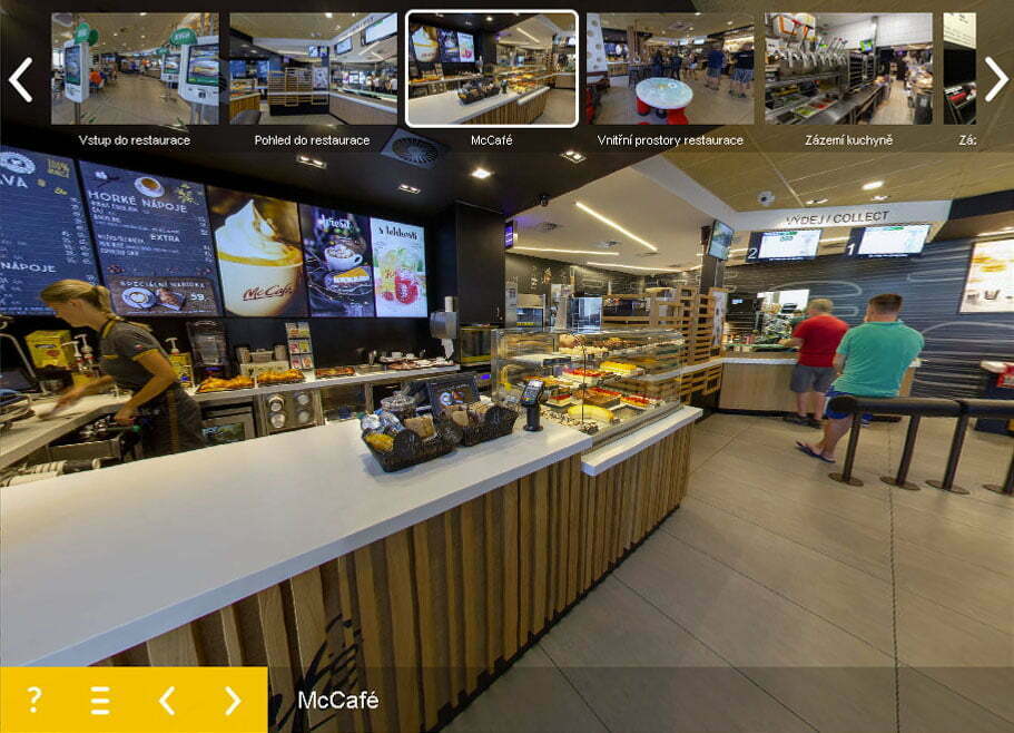 Virtuální prohlídka pro LMC: McDonalds